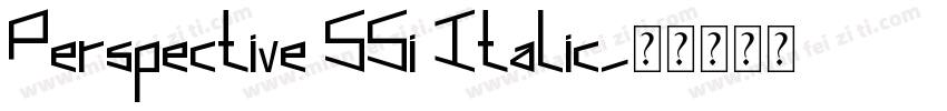Perspective SSi Italic字体转换